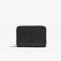 Lacoste - Porte-monnaie Chantaco en cuir - Couleur : Noir