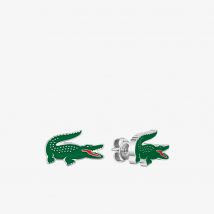 Lacoste - Boucles d'oreilles Arthor - Couleur : Argent/vert