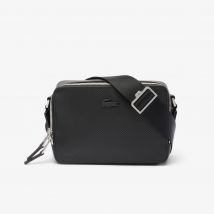 Lacoste - Petit sac reporter Chantaco en cuir - Couleur : Noir