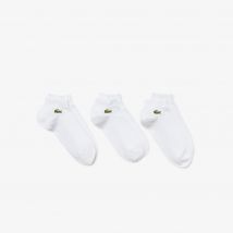 Lacoste - Lot de 3 paires de chaussettes basses Sport - Couleur : Blanc