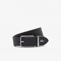 Lacoste - Ceinture Chantaco réversible en cuir - Couleur : Aubier