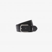Lacoste - Ceinture en cuir grainé - Couleur : Noir