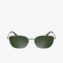Lacoste - Lunettes Monogram rectangulaires métal - Couleur : Gunmetal Mat