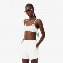 Lacoste - Haut de maillot de bain jersey - Couleur : Blanc / Vert