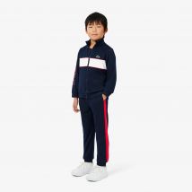 Lacoste - Survêtement Tennis en interlock - Couleur : Bleu Marine / Blanc / Rouge