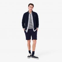 Lacoste - Short regular fit molleton - Couleur : Bleu Nuit