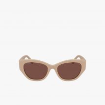 Lacoste - Lunettes Monogram rectangulaires acétate - Couleur : Crème