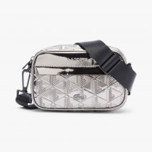 Lacoste - Petit sac reporter The Blend argenté - Couleur : Argenté Noir
