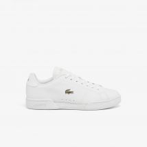 Lacoste - Women's Carnaby Cup Leather Sneakers - Couleur : Blanc/doré