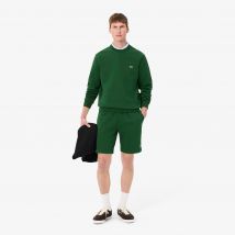 Lacoste - Short regular fit molleton - Couleur : Vert Sapin