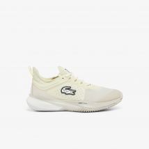 Lacoste - Chaussures de tennis AG-LT23 Lite Clay Court femme - Couleur : Blanc/jaune Clair