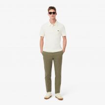 Lacoste - Pantalon chino slim coton stretch - Couleur : Vert Kaki