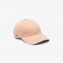 Lacoste - Casquette twill de coton - Couleur : Beige Rosé