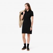 Lacoste - Robe polo slim fit en mini Piqué stretch - Couleur : Noir