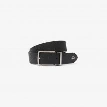 Lacoste - Ceinture Chantaco réversible en cuir - Couleur : Noir