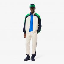 Lacoste - Ensemble survêtement Tennis stretch - Couleur : Blanc / Bleu Marine / Vert