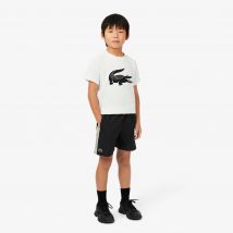 Lacoste - Short Tennis léger taffetas diamanté - Couleur : Noir