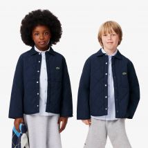 Lacoste - Surchemise matelassée à carreaux - Couleur : Bleu Nuit