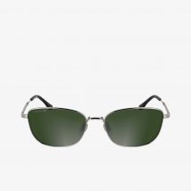 Lacoste - Lunettes Monogram rectangulaires métal - Couleur : Gunmetal Mat