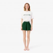 Lacoste - Ensemble de pyjama coton - Couleur : Blanc / Vert