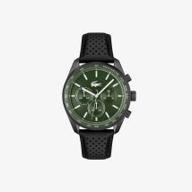 Lacoste - Montre chronographe Boston cuir - Couleur : Couleur