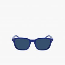Lacoste - Lunettes Rubber Line rectangulaires - Couleur : Bleu Mat