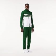 Lacoste - Survêtement Tennis Sportsuit avec bande siglée - Couleur : Vert / Blanc