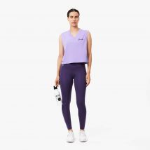 Lacoste - Legging Sport stretch Ultra Dry imprimé - Couleur : Violet