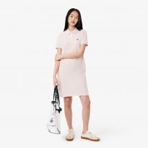 Lacoste - Robe polo en Petit Piqué souple - Couleur : Rose Angora