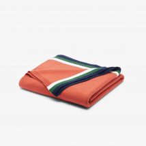 Lacoste - Plaid L Leclub - Couleur : Terrebattue