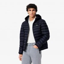 Lacoste - Doudoune à capuche rembourrée déperlante - Couleur : Bleu Marine