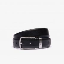 Lacoste - Coffret ceinture en cuir et 2 boucles - Couleur : Noir Marine