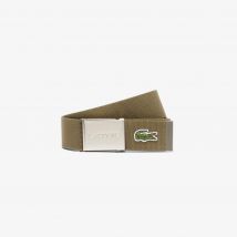 Lacoste - Ceinture L.12.12 Concept fabriquée en France - Couleur : OLive