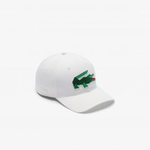 Lacoste - Casquette de baseball crocodile graphique - Couleur : Blanc
