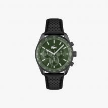 Lacoste - Montre chronographe Boston cuir - Couleur : Couleur
