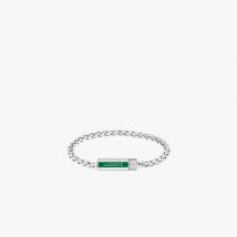 Lacoste - Bracelet Spelt - Couleur : Silver And Green