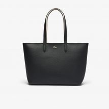 Lacoste - Sac cabas zippée Anna - Couleur : Noir Farine