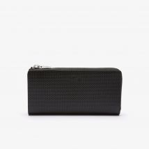 Lacoste - Portefeuille Chantaco en cuir piqué - Couleur : Noir