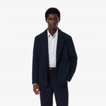 Lacoste - Blazer en piqué double face - Couleur : Bleu Nuit