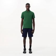 Lacoste - Short regular fit molleton - Couleur : Bleu Nuit