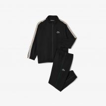 Lacoste - Survêtement Tennis taffetas diamanté léger - Couleur : Noir / Vert