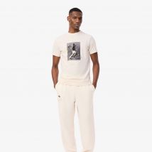 Pantalon de survêtement Lacoste Tennis x Novak Djokovic - Couleur : Blanc écru