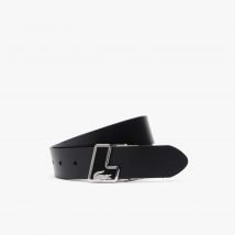 Lacoste - Ceinture en cuir - Couleur : Noir