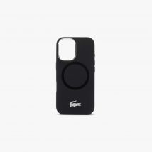 Lacoste - Coque iPhOne 16 en silicOne - Couleur : Noir