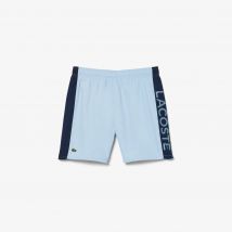 Lacoste - Short de bain color-block - Couleur : Bleu Clair / Bleu Marine