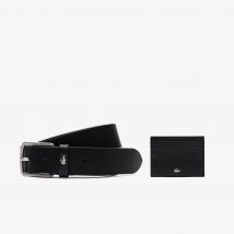 Lacoste - Coffret ceinture en cuir et porte-cartes - Couleur : Black