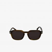 Lacoste - Lunettes The Line rectangulaires acétate - Couleur : Kaki Rayé