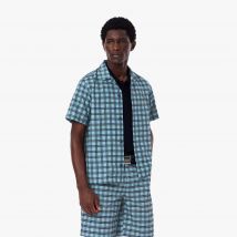 Lacoste - Chemise Golf regular fit protection UV - Couleur : Bleu / Bleu Marine