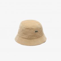 Lacoste - Bob en velours côtelé - Couleur : Beige
