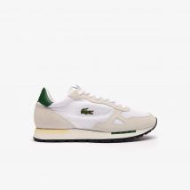 Lacoste - Sneakers Partner 70S homme - Couleur : Blanc/vert Foncé